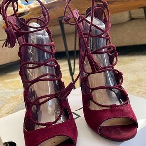Aldo lace up heels